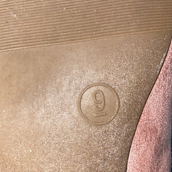 A NEW DAY Velma pink faux suede pointed closed toe slip on mules NEW size 9 - Picture 8 of 11